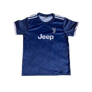 Juventus Cristiano Ronaldo #7 Youth Soccer Jersey Blue Jeep Kit Size 30 Ronaldo